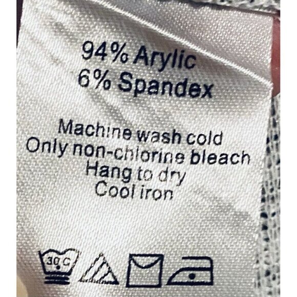 Duffield Lane Top Womens Large Gray Callie Tweed V Neck Stretchy Textured Boho - Picture 6 of 7